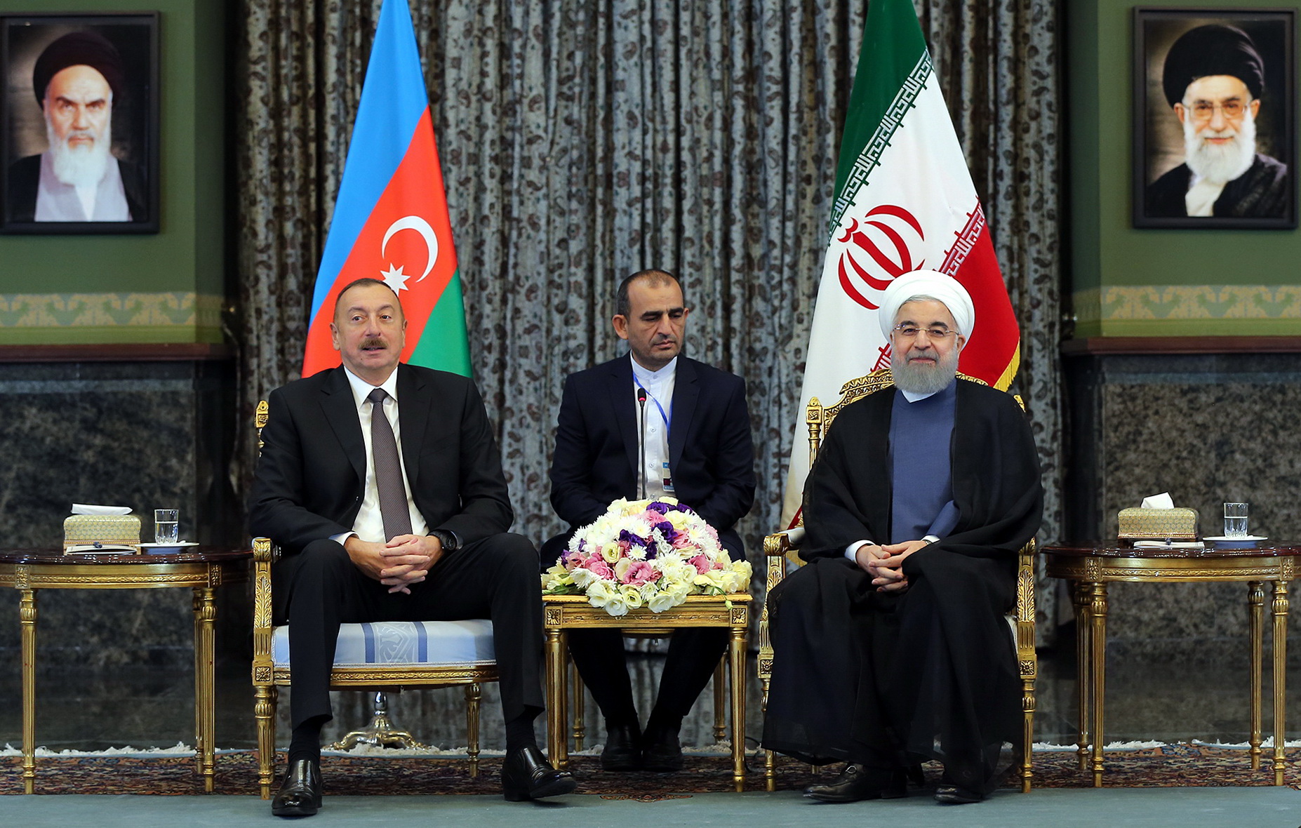 الهام علی اف با روحانی دیدار کرد