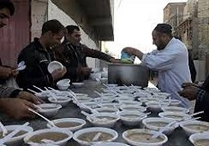 بازدید معاون فرهنگی بعثه مقام معظم رهبری از موکب قم المقدسه در عراق