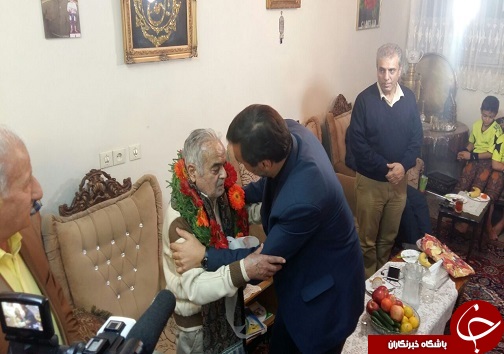 عیادت از پیشکسوت ورزش باستانی و سوارکاری