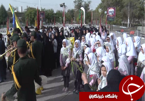 تجدید میثاق دانش آموزان با شهدا