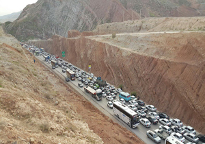 ترافیک سنگین در محور ایلام-مهران