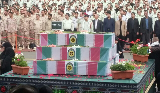مراسم تشییع پیکر پاک 54 شهید دفاع مقدس ناجا برگزار شد