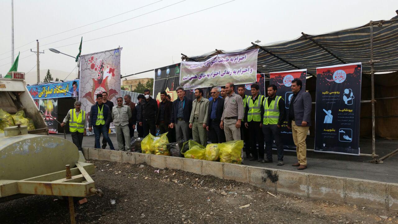 پاکسازی مسیر زائران اربعین حسینی