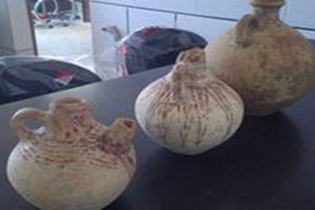 کشف اشیای تاریخی سه هزار ساله در مبارکه
