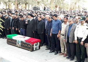 تشییع پیکر شهید محیط بان،علی اکبر قنبری زاده در بافق