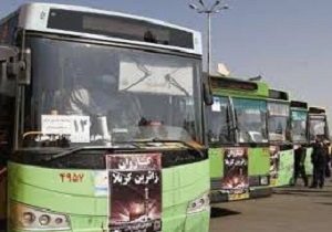 اعزام15  دستگاه اتوبوس از سنندج به مرز خسروی