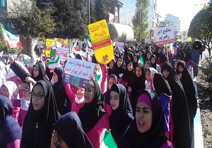 راهپیمایی روز 13 آبان در نیر برگزار شد