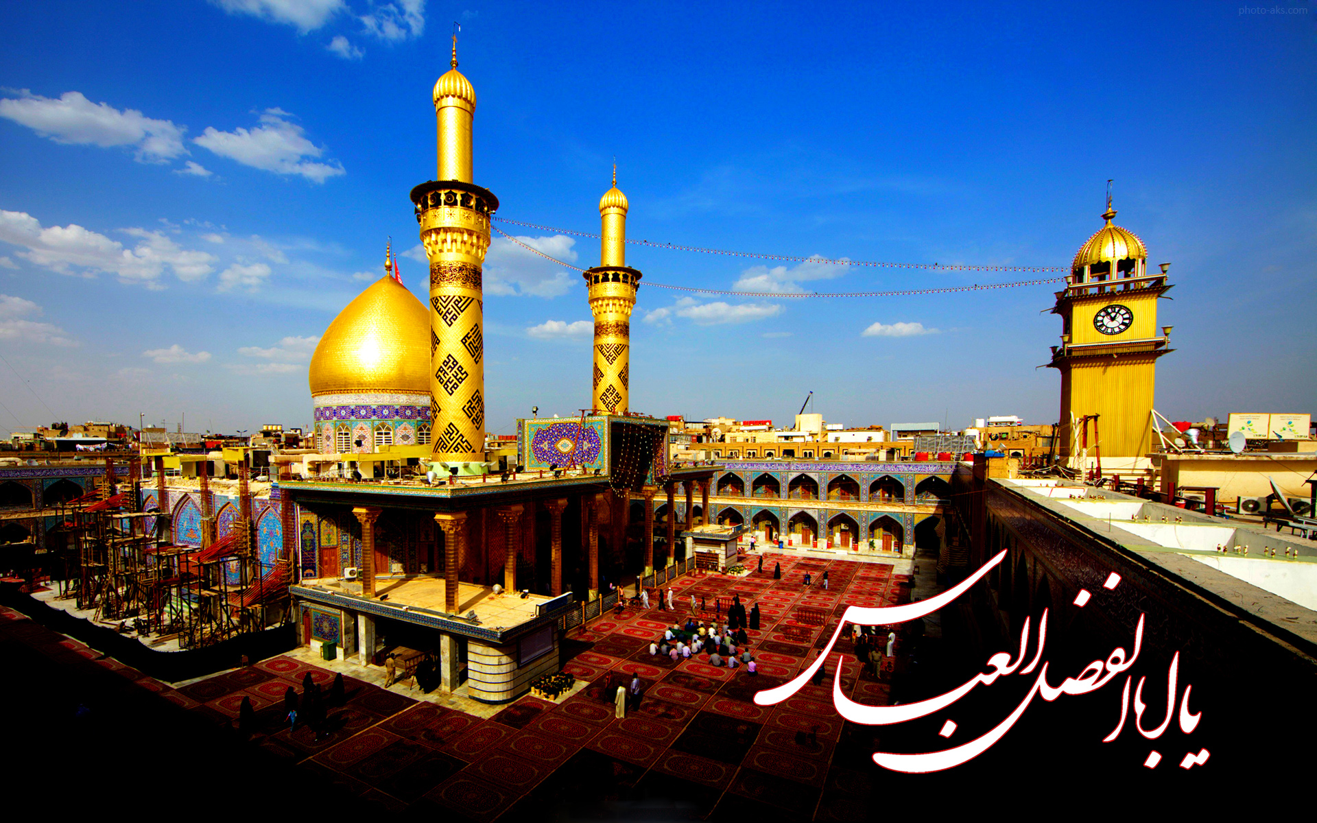 تصاویر دیدنی از حرم حضرت عباس (ع) در اربعین