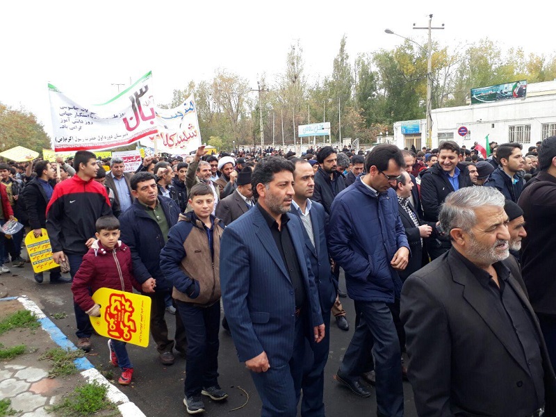 راهپیمایی روز 13 آبان در شهرستان مشگین شهر برگزار شد راهپیمایی روز 13 آبان در شهرستان مشگین شهر برگزار شد