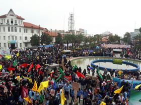 قطعنامه 9بندی راهپیمایان 13 آبان در گیلان