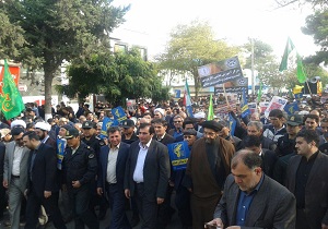 راهپیمایی یوم الله 13 آبان در شهرستان پارس آباد