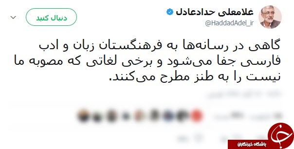 گلایه رئیس فرهنگستان زبان و ادب فارسی از شایعات شبکه&zwnj;های اجتماعی