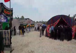 نمایی از موکب‌ها در کربلا + فیلم