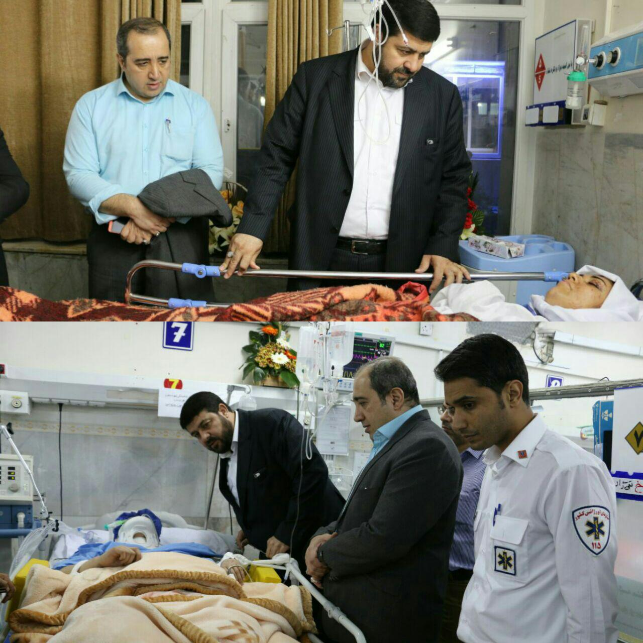 آخرین وضعیت مصدومان حادثه واژگونی اتومبیل تکنسین‌های اورژانس در مرز شلمچه