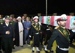 ورود پیکر شهدای نیروی انتظامی به چهارمحال و بختیاری