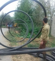 بازسازی شبکه توزیع آب آشامیدنی روستایی فومن