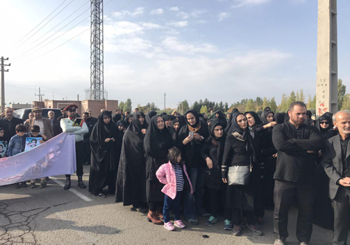 تشییع پیکر شهید فلاح در قزوین