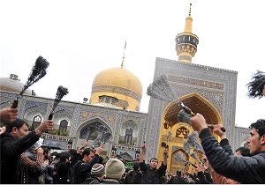 تجمع هیئات عزاداری یزد در حرم امام رضا (ع)
