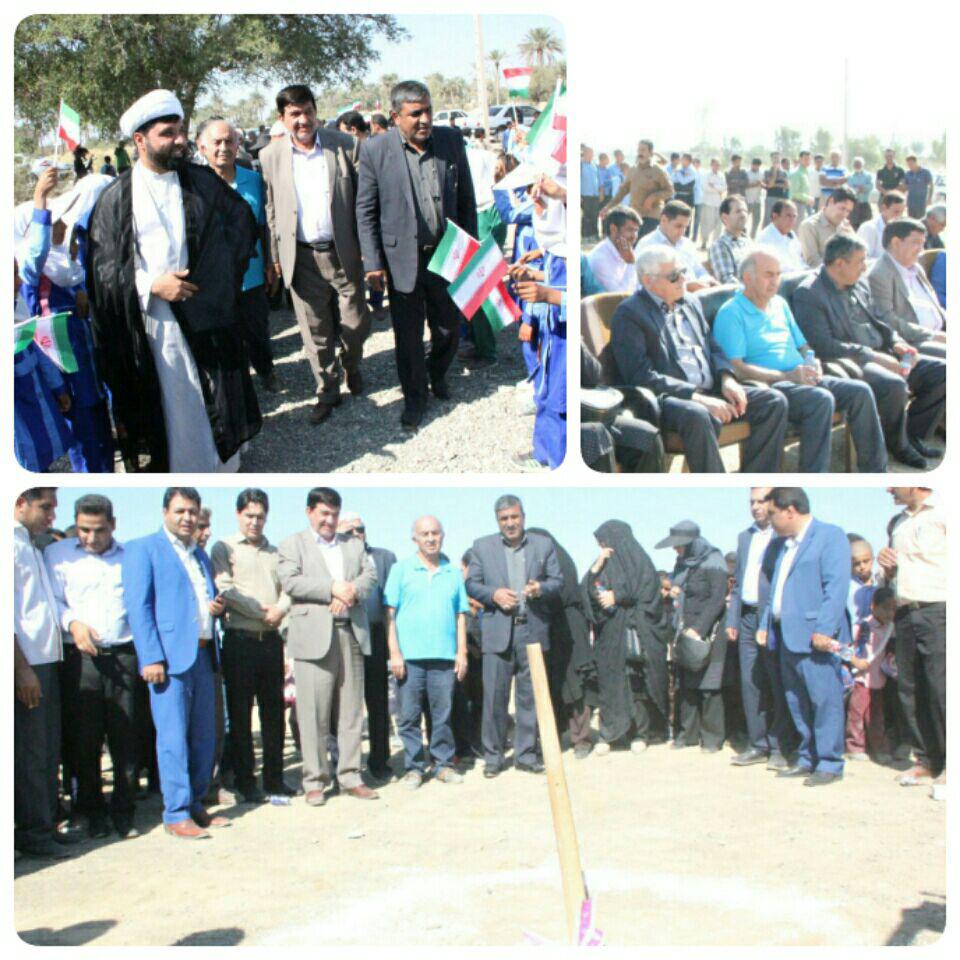 کلنگ زنی 3 مدرسه خیر ساز در شهرستان جیرفت