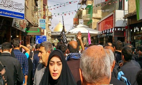 عکس بازیگران مشهور در پیاده روی اربعین حسینی 96