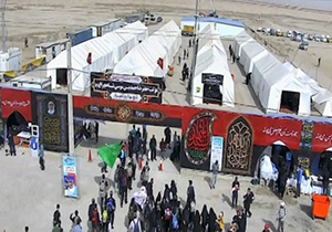 اسکان بیش از ۱۳ هزار زائر اربعین در موکب احمد بن موسی (ع)