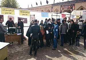 برپایی ایستگاه سلامت و درمان در اردبیل