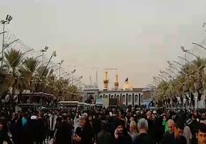 فیلمی از زائران اربعین حسینی در بین‌الحرمین