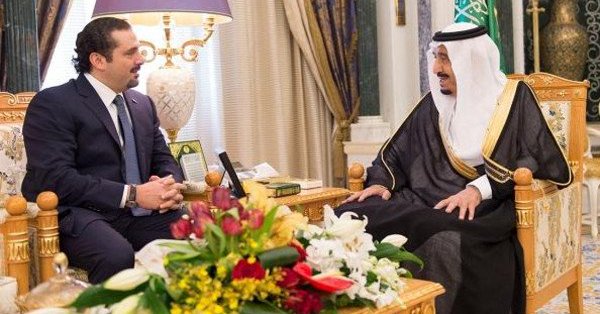 دیدار نخست&zwnj;وزیر مستعفی لبنان با ملک سلمان