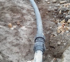 بازسازی شبکه توزیع آب شرب روستای گنجه رودبار