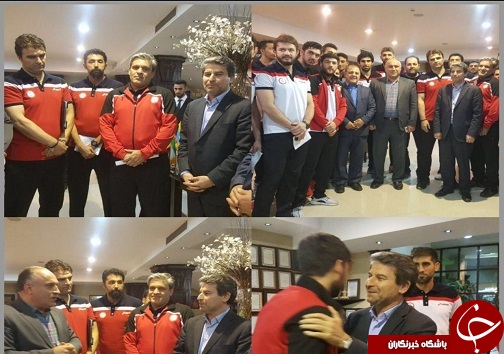 دیدار استاندار آذربایجان غربی با بازیکنان تیم والیبال شهرداری ارومیه