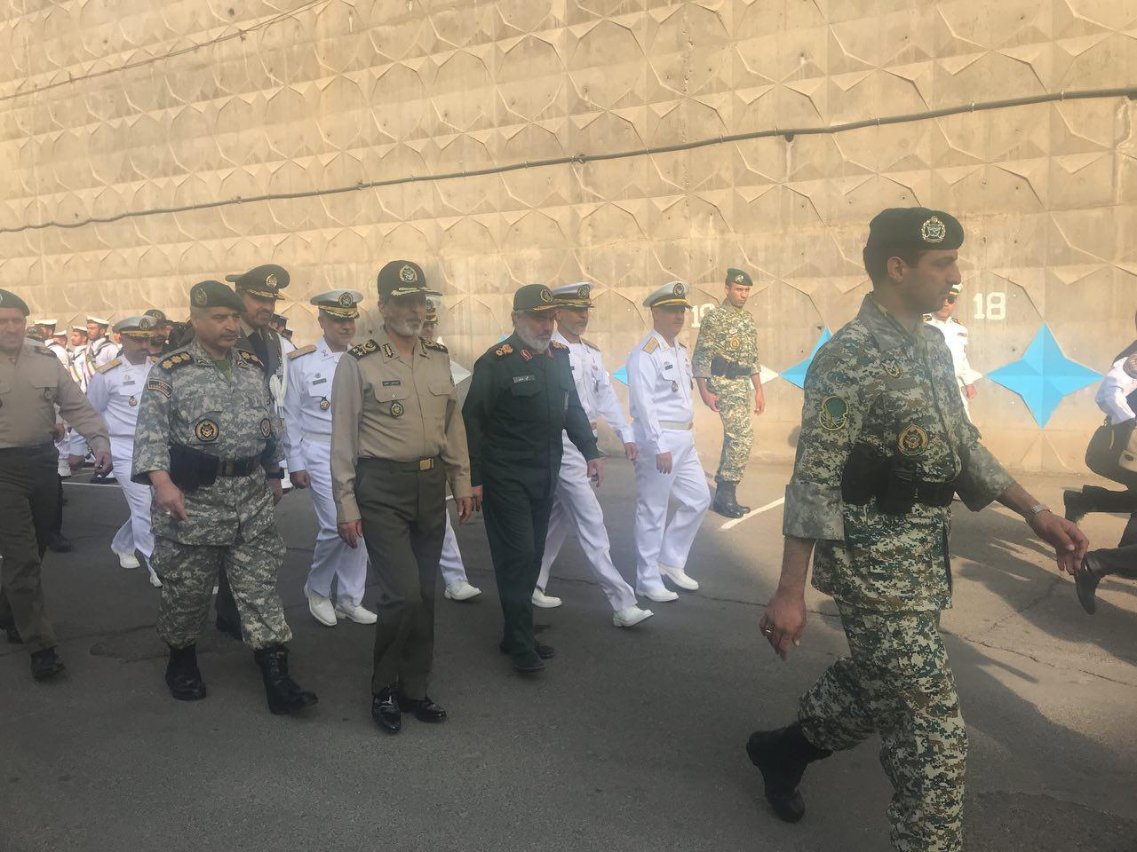 مراسم تکریم و معارفه فرماندهان جدید و قدیم نداجا برگزار شد
