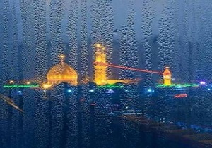 بارش باران در کربلا ونجف