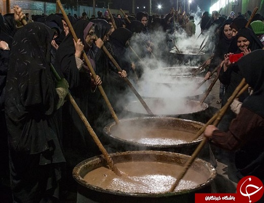 بزرگترین نذری پزان در روز اربعین دراستان یزد