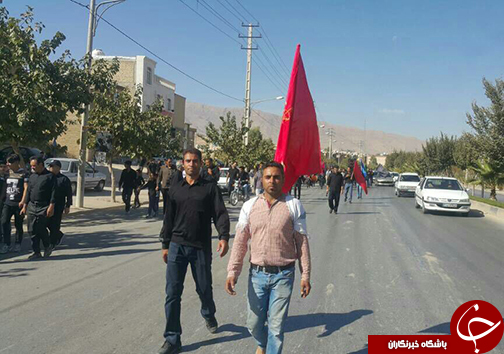 پیاده روی عاشقان اربعین در شیراز