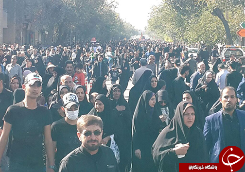 پیاده روی عاشقان اربعین در شیراز + تصاویر