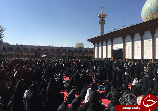 حرم احمد بن &zwnj;موسی شاهچراغ (ع) غرق در سوگ و ماتم