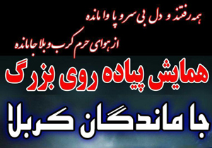 همایش پیاده روی جاماندگان کربلا در فرادنبه