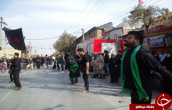 کرمانشاه در اربعین حسینی سوگوار ابا عبدالله الحسین (ع) + عکس