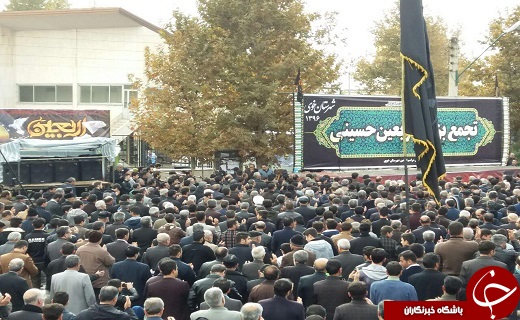 تجمع بزرگ اربعین حسینی در خوی برگزار شد+تصاویر