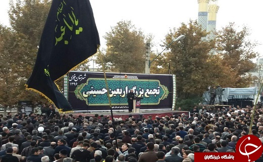 تجمع بزرگ اربعین حسینی در خوی برگزار شد+تصاویر