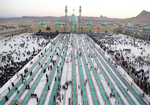 تشییع دو لاله مدافع حرم در مسجد مقدس جمکران