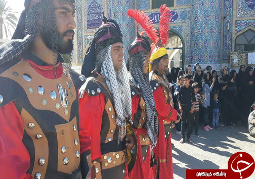 اجرای تعزیه خیابانی در فسا/ برگزاری یادواره شهدا در فسا + تصاویر