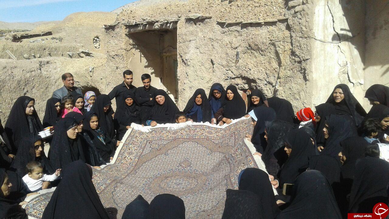 اهدای فرش به شبستان حضرت زهرا (س) در گوکچین + فیلم و تصاویر