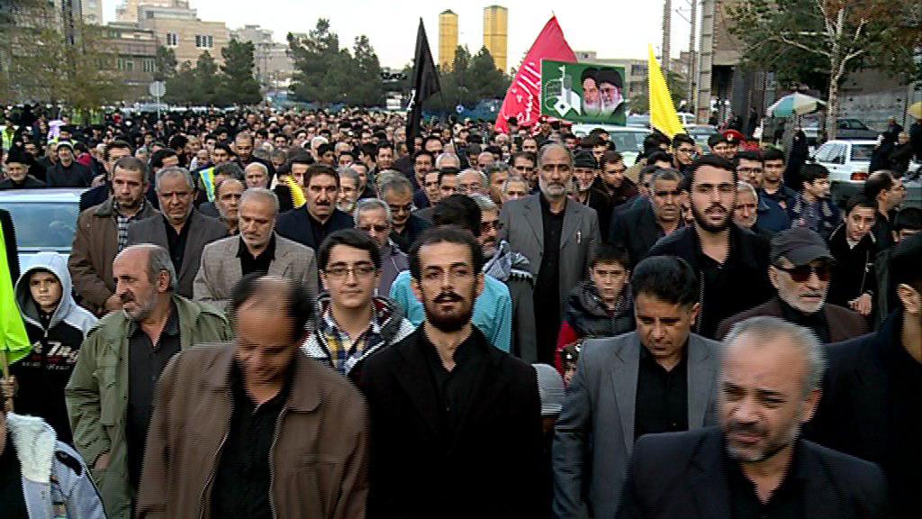 پیاده روی جاماندگان زیارت اربعین در تبریز