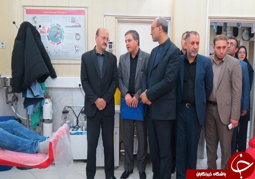 بازدید استاندار از اداره کل انتقال خون قزوین