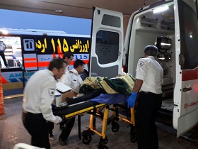 لحظه ورود مصدومین ایرانی که در خاک عراق تصادف کرده بودند + فیلم
