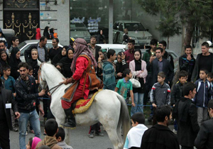 حرکت نمادین کاروان اسرای کربلا به شام برگزار شد