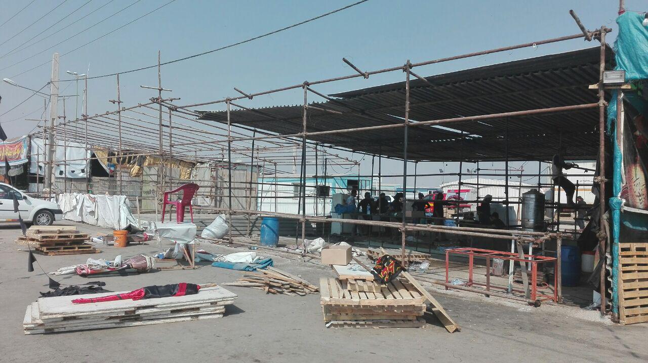 بسیاری از مواکب در پایانه مرزی شلمچه جمع آوری می شوند