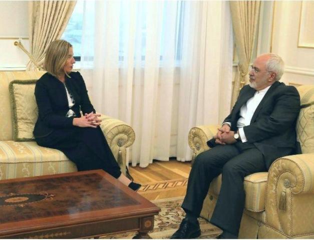 ظریف و موگرینی دیدار و گفت وگو کردند