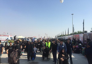 مراجعه زوار به درمانگاه صحرایی شلمچه